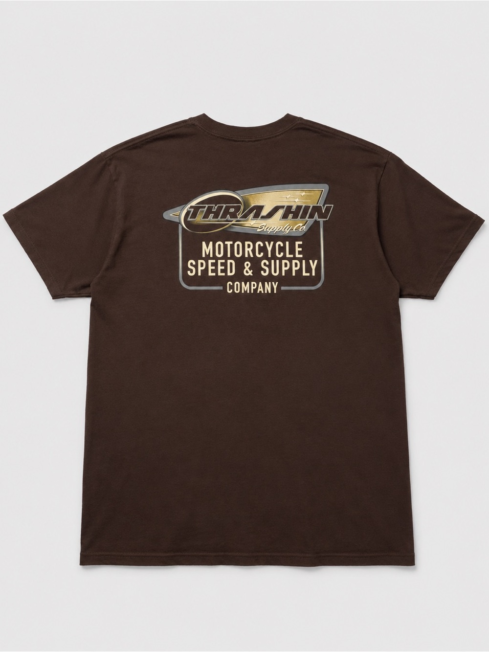 Thrashin Supply Co Brown Motorcycle Graphic Tee XL